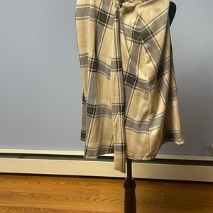 Cream, black and white skirt